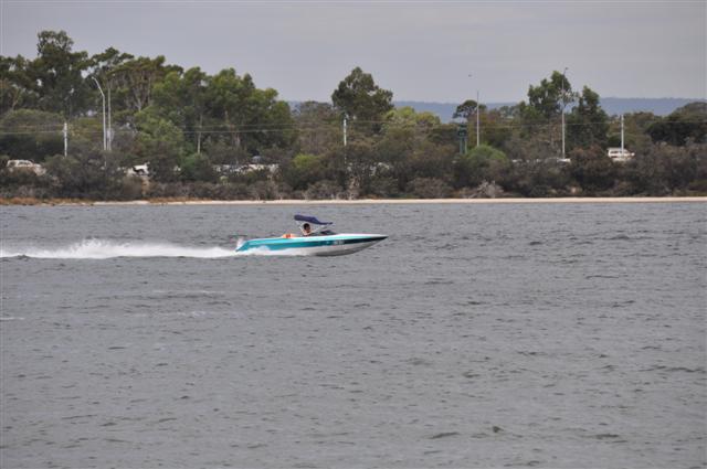 Ski boats on the Swan River