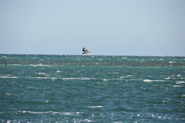 Airborne Kite Surfing