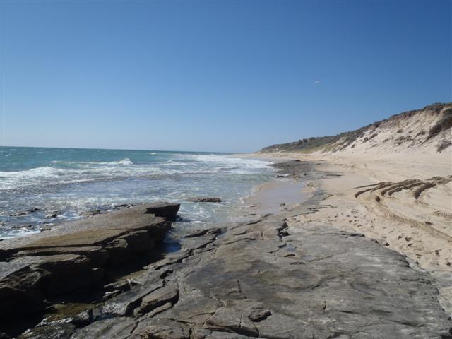 Fishing from the rocks
