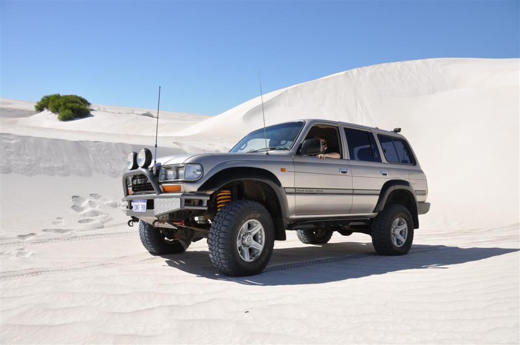 Exploring Lancelin Sand Dunes in an 80 Series
