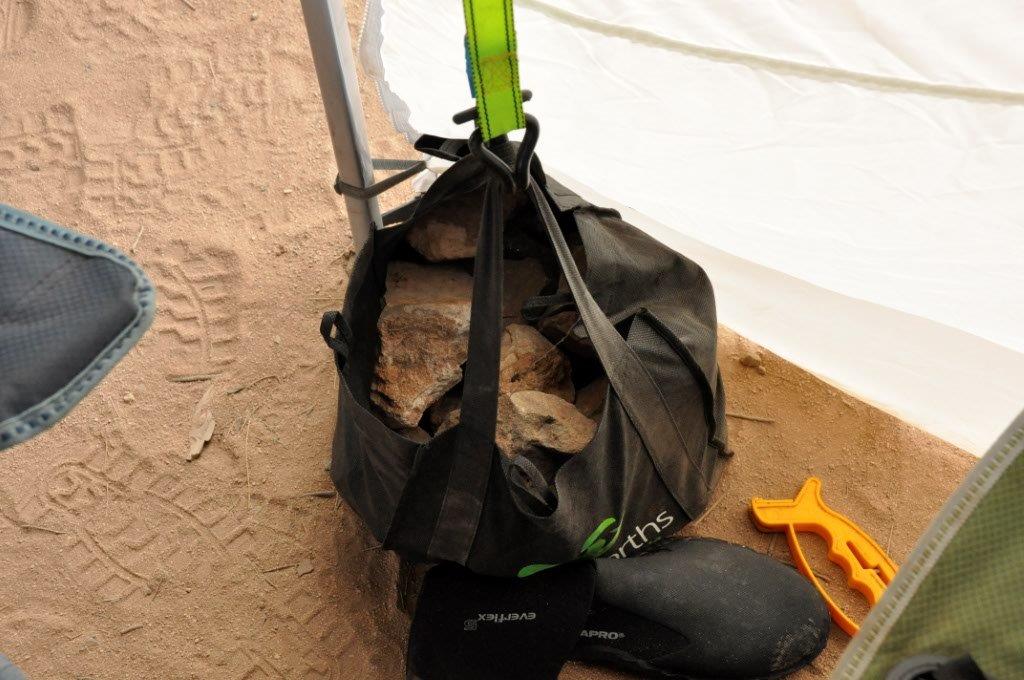 A Bag of Rocks to Hold the Awning Down