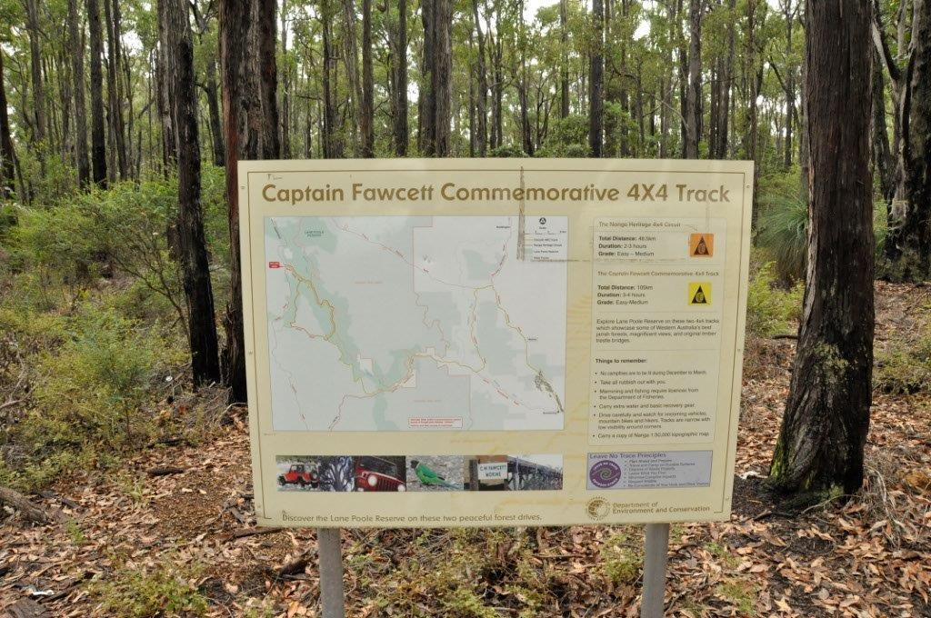 Captain Fawcett Track Map