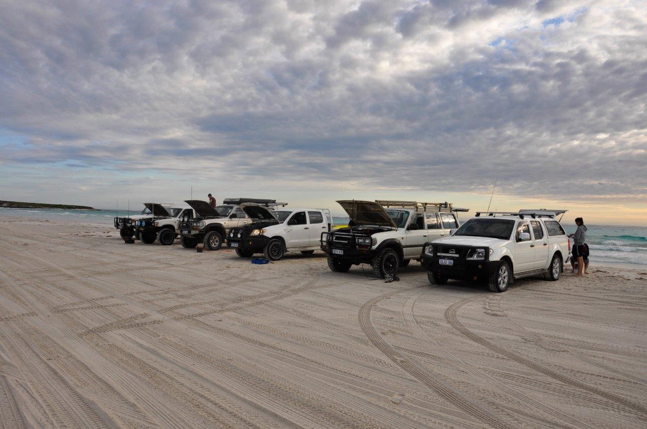 Airing up at Wedge Island