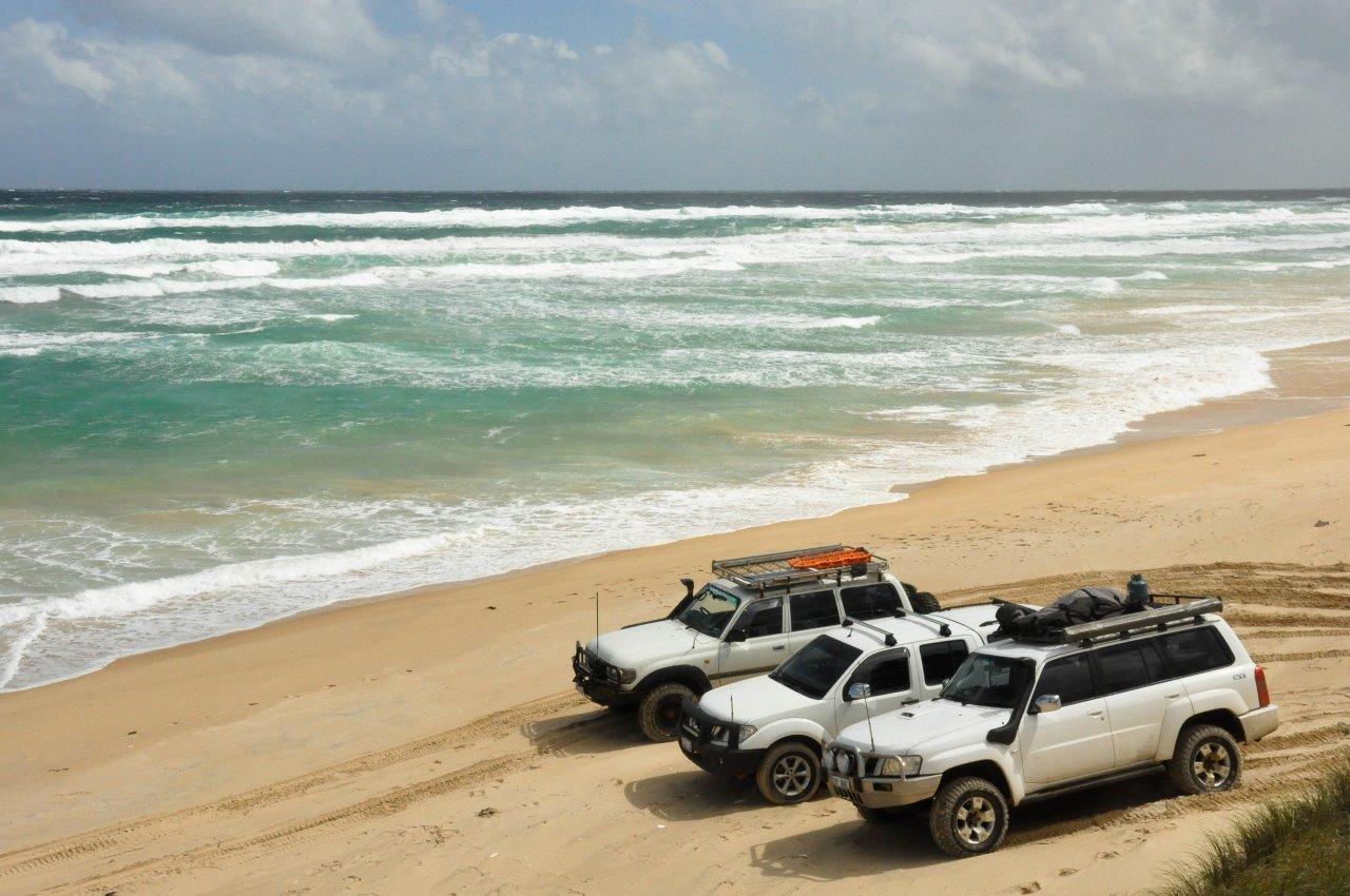 Enjoying the Beach in Our 4wds