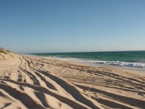 Stretch of Beach to Wedge Island Long stretches of beach are common