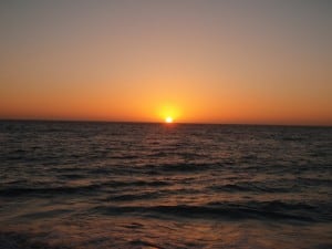 Sunset on the beach at Wedge Island A sunset from Wedge Island