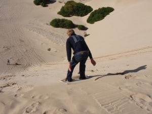 Sandboarding at Kalbarri Sandboarding at Kalbarri