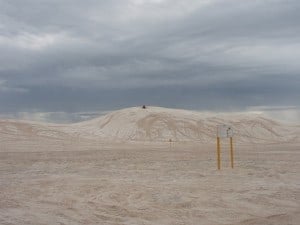 Dune entrance from Lancelin The base of the Sand Dunes
