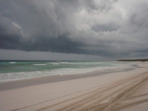 Storm on Lancelin Beach A storm coming in over the beach