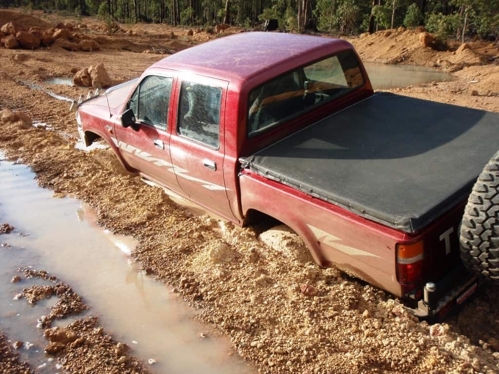 Very Bogged near Honeymoon Pool Very stuck in thick mud