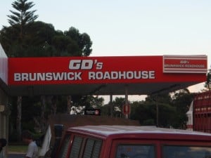Brunswick Junction Roadhouse The roadhouse for fuel and inflating.
