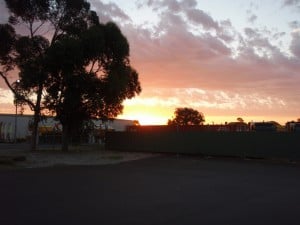 Sunset at Brunswick Junction Sunset at Brunswick Junction