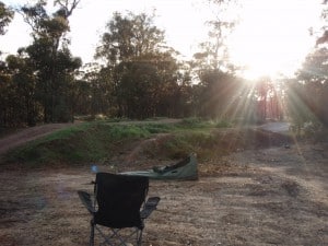 Camping at a motorbike track Camping at Broome Hill