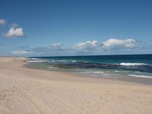 The beach north of Lucky Bay The beach north of Lucky Bay