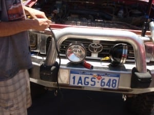 Fitting spotlights to my car Fitting a set of spotlights to a four wheel drive