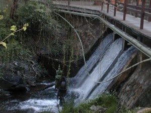 A waterfall at Araluen Lots of water features