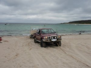 Eagle Bay Boat Ramp Getting a pull out with the boat