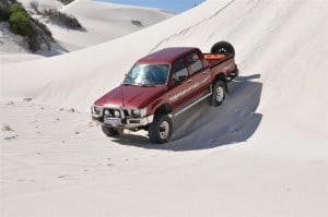 Lancelin Sand Dunes Four Wheel Driving Staun Tyre Deflators are well worth it