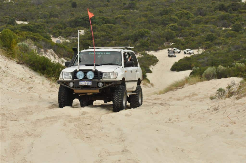 Calcup Hill in a 100 series Land Cruiser