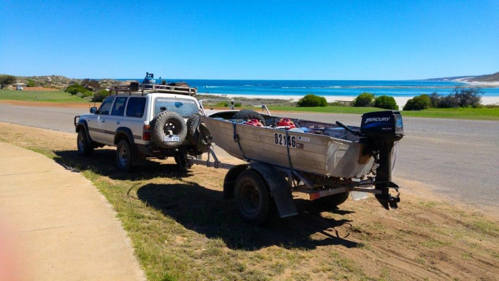 Building an off road boat trailer to take remote fishing