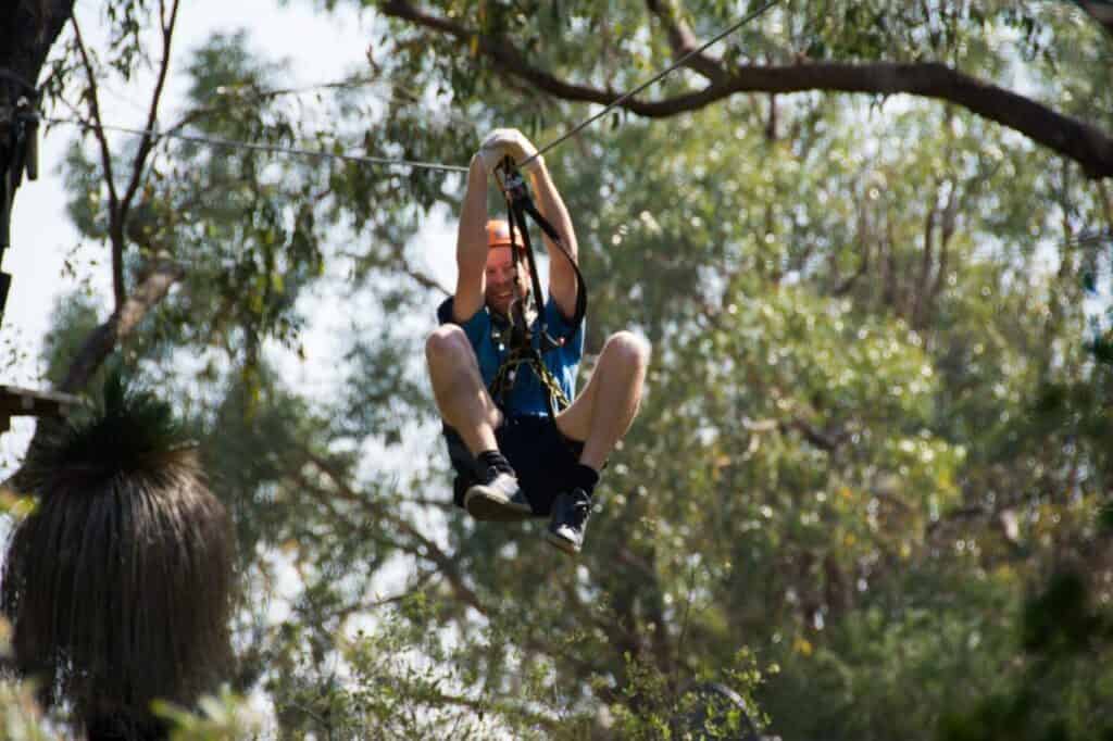 Zip line at Adventure Tree