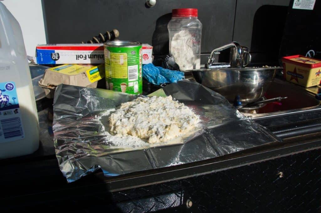 Apple and Cinnamon Damper; the ultimate camping snack