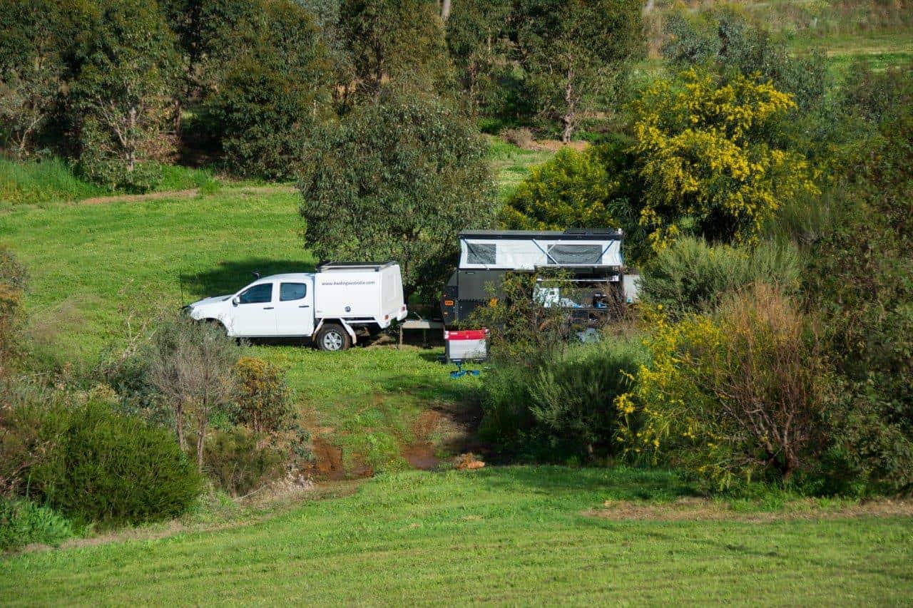 Camping not far from Perth