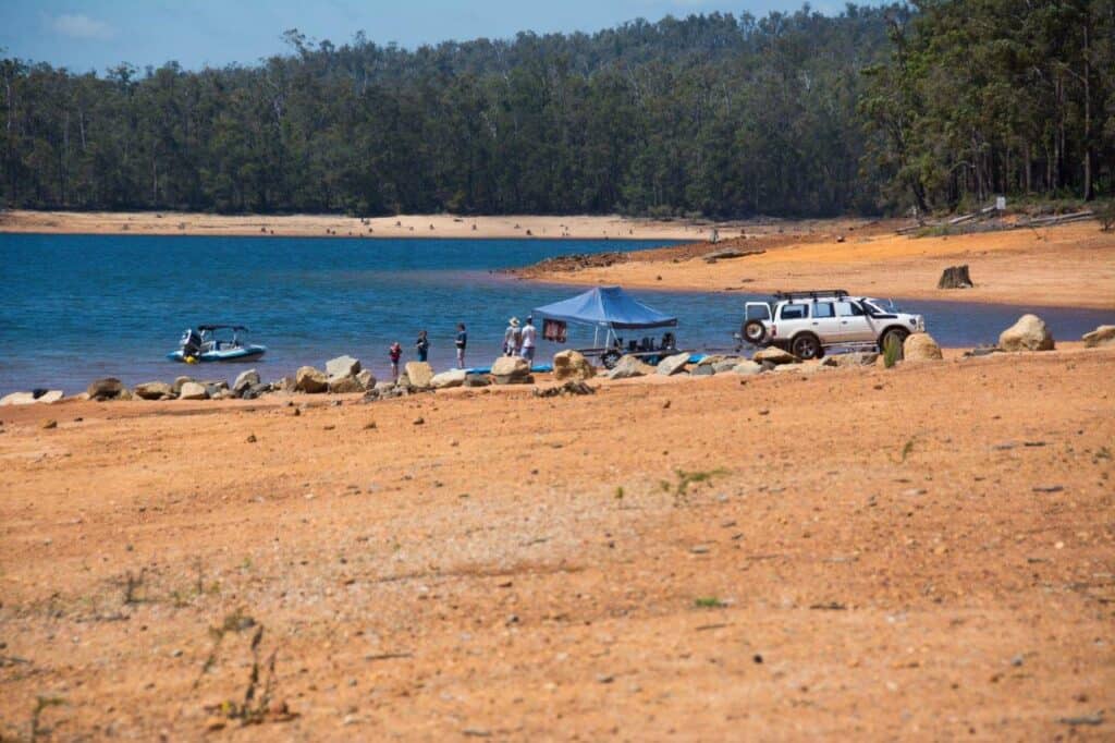 Collie Camping; Potters at Wellington Dam