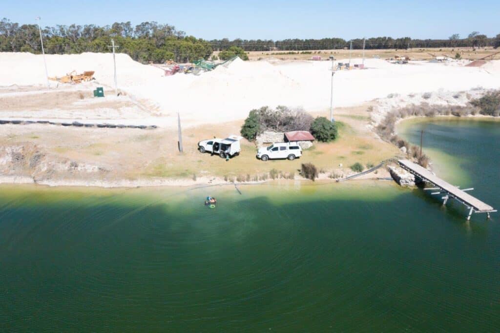 Lake Preston Lime; unique camping between Myalup and Preston