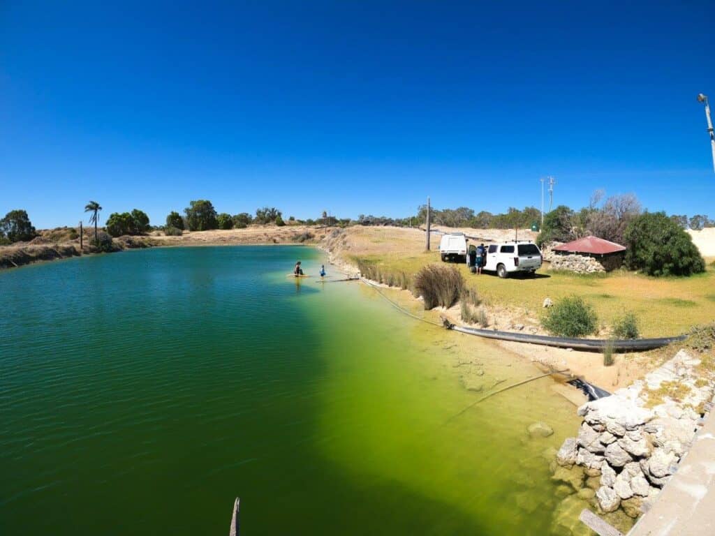 Lake Preston Lime; unique camping between Myalup and Preston