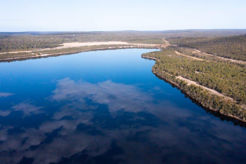 Lake Kepwari; spectacular lakeside camping