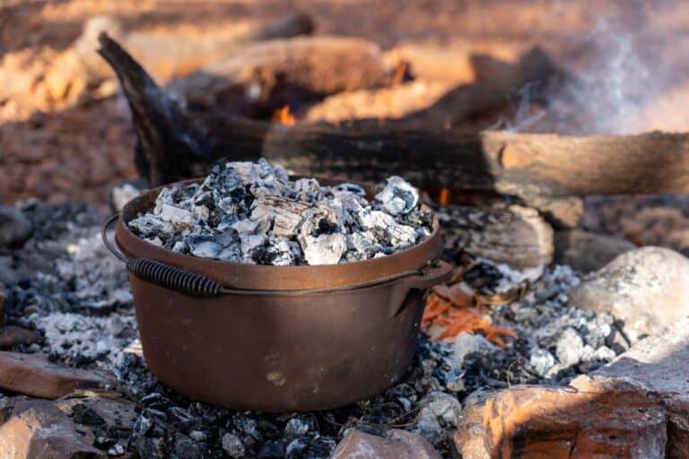 Camp oven stew; simple, tasty and perfect on a cold night