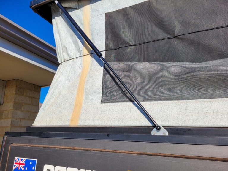 How To Install Gas Struts On Pop Top Caravan