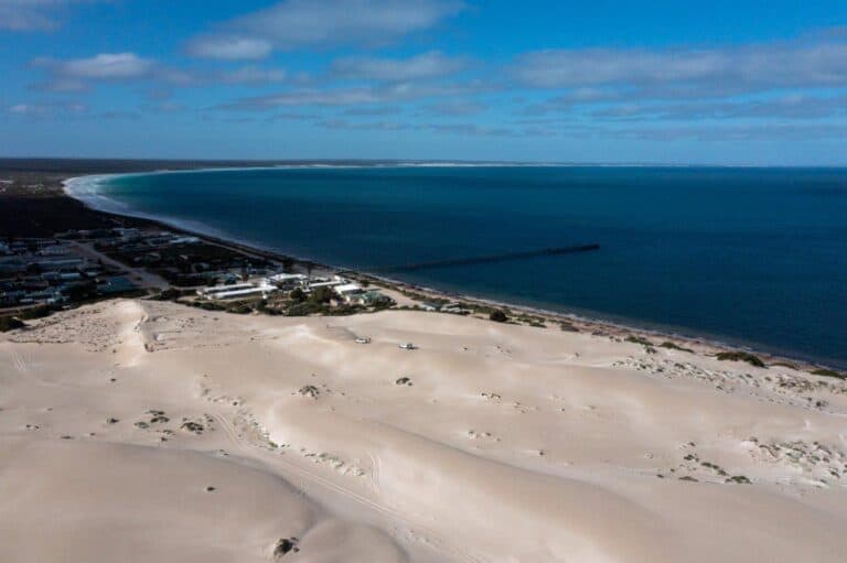 Scotts Beach at Fowlers Bay; spectacular beach camping