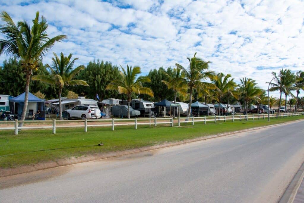 Coral Bay Caravan Park; where can you stay?