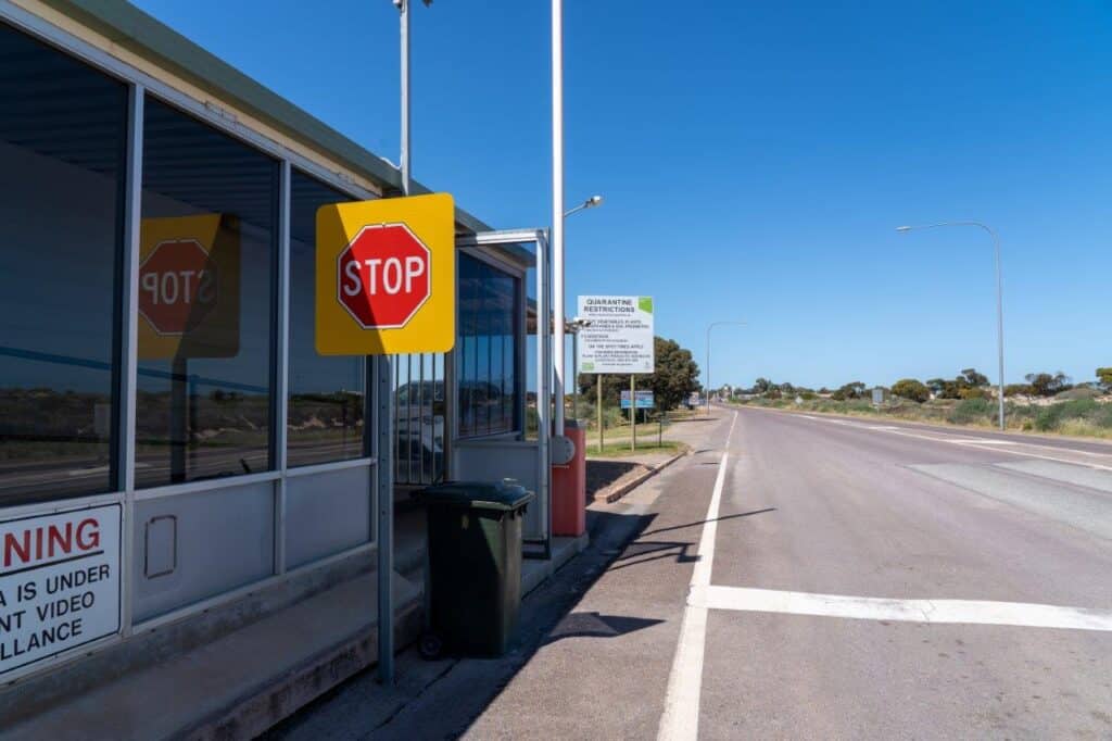 Travelling into SA from WA; quarantine restrictions