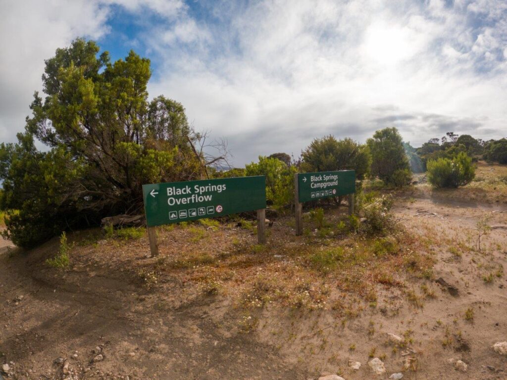 Black Springs Campground in Coffin Bay National Park