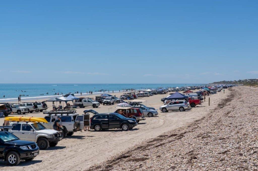 Aldinga Beach access; a huge shock for us
