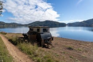 Camped at Chaffey Dam