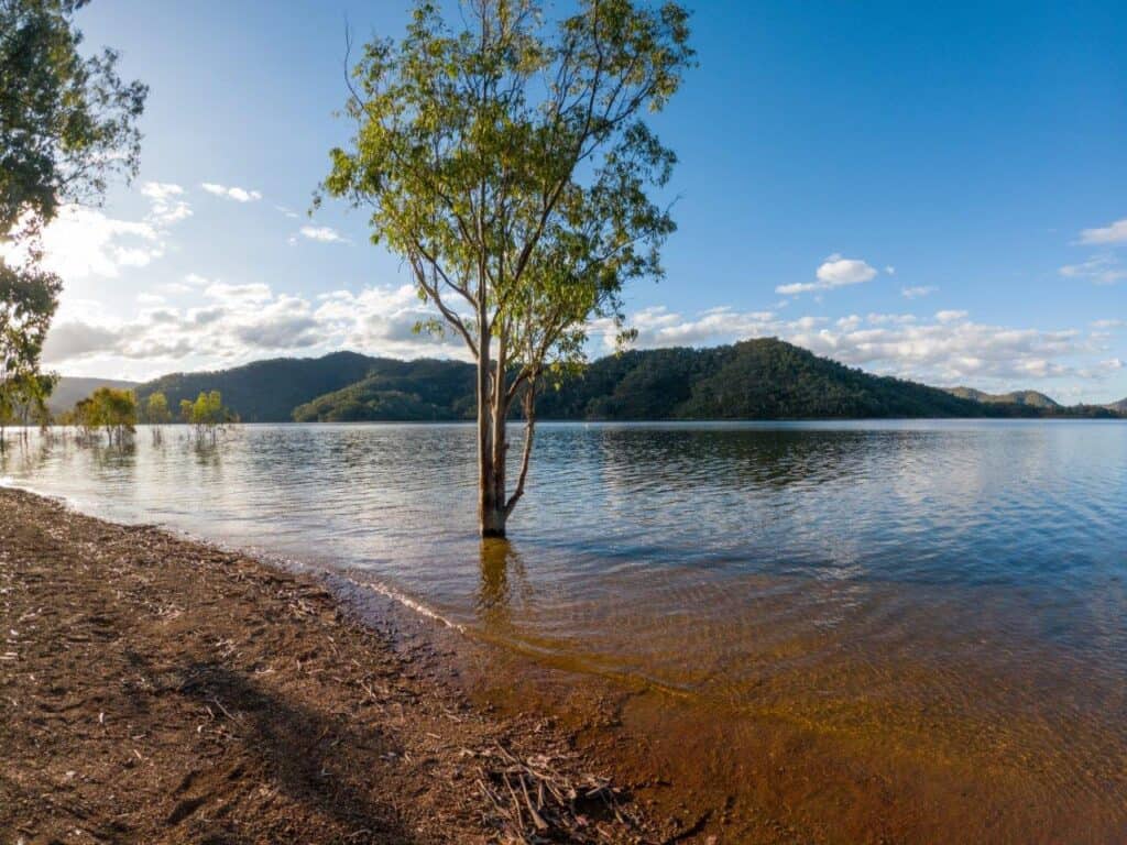 Lakeside Campground on Lake Eildon, with stunning views