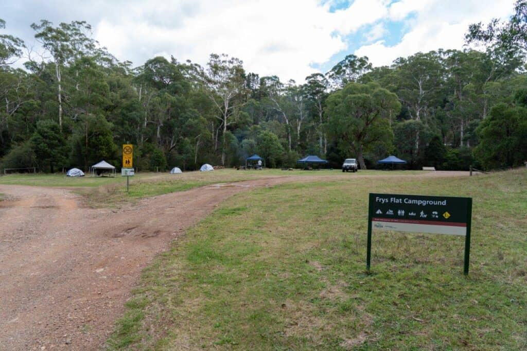Frys Flat Campground; our favourite camp site in the High Country