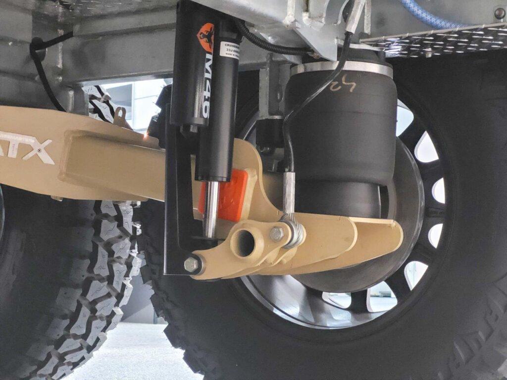 Cruisemaster offset spindle install for wheel alignment correction