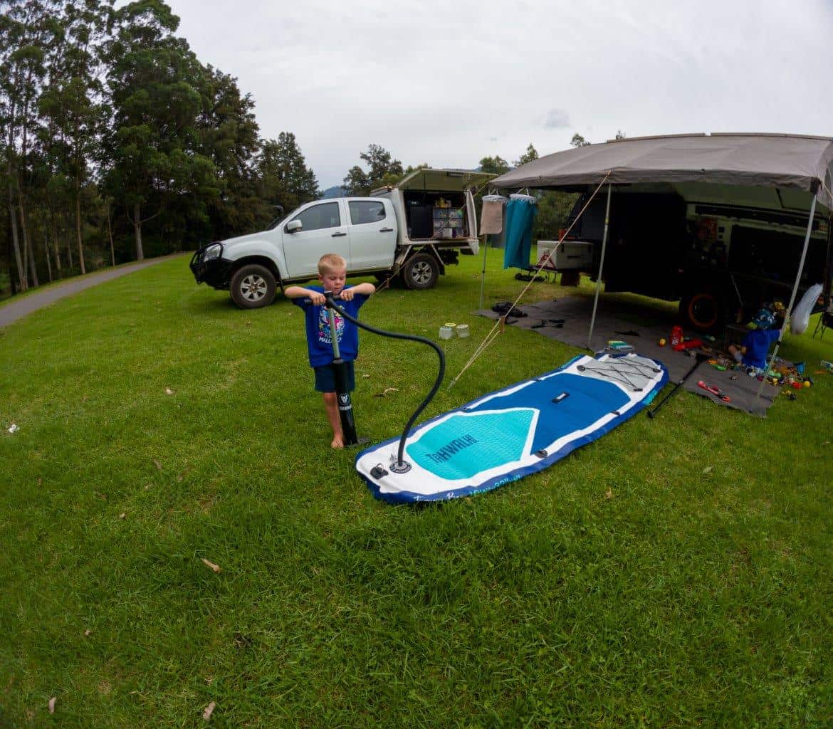 Stand up paddle board inflation
