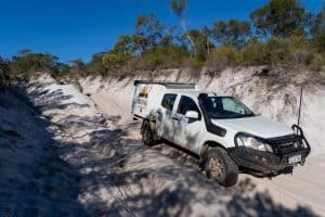 Big Sandy is deeply rutted