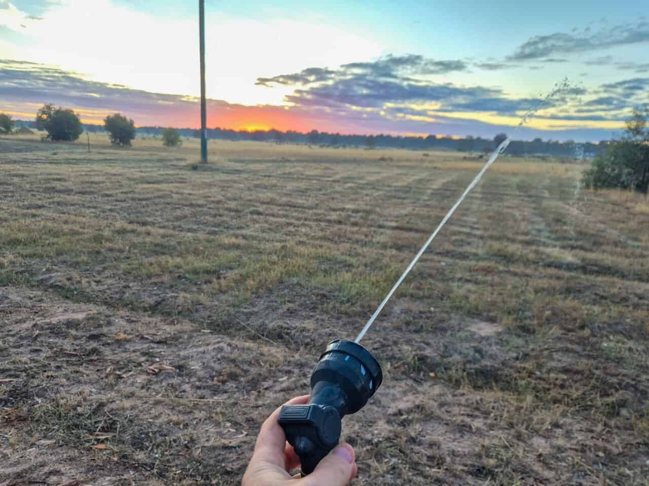 Squirting a few metres with the Roam